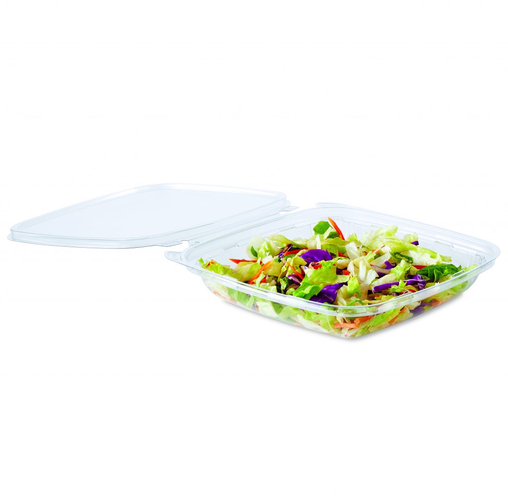 Placon : Fresh ‘n Clear® Tamper-Evident Salad Bowl Medium 16oz Flat Lid